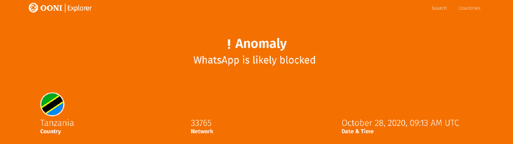 WhatsApp blocked in Tanzania on election day WhatsApp blocked in Tanzania on election day