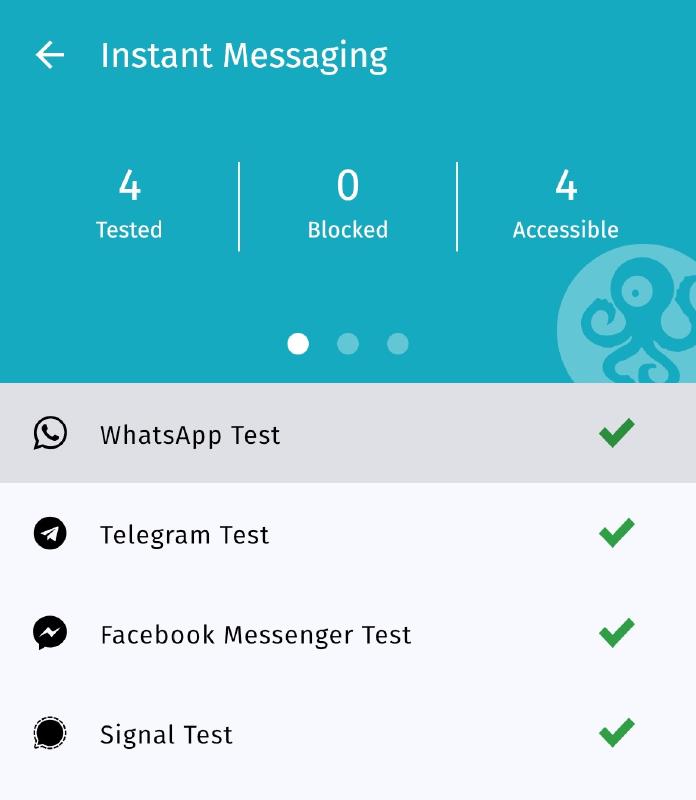 IM test results IM test results